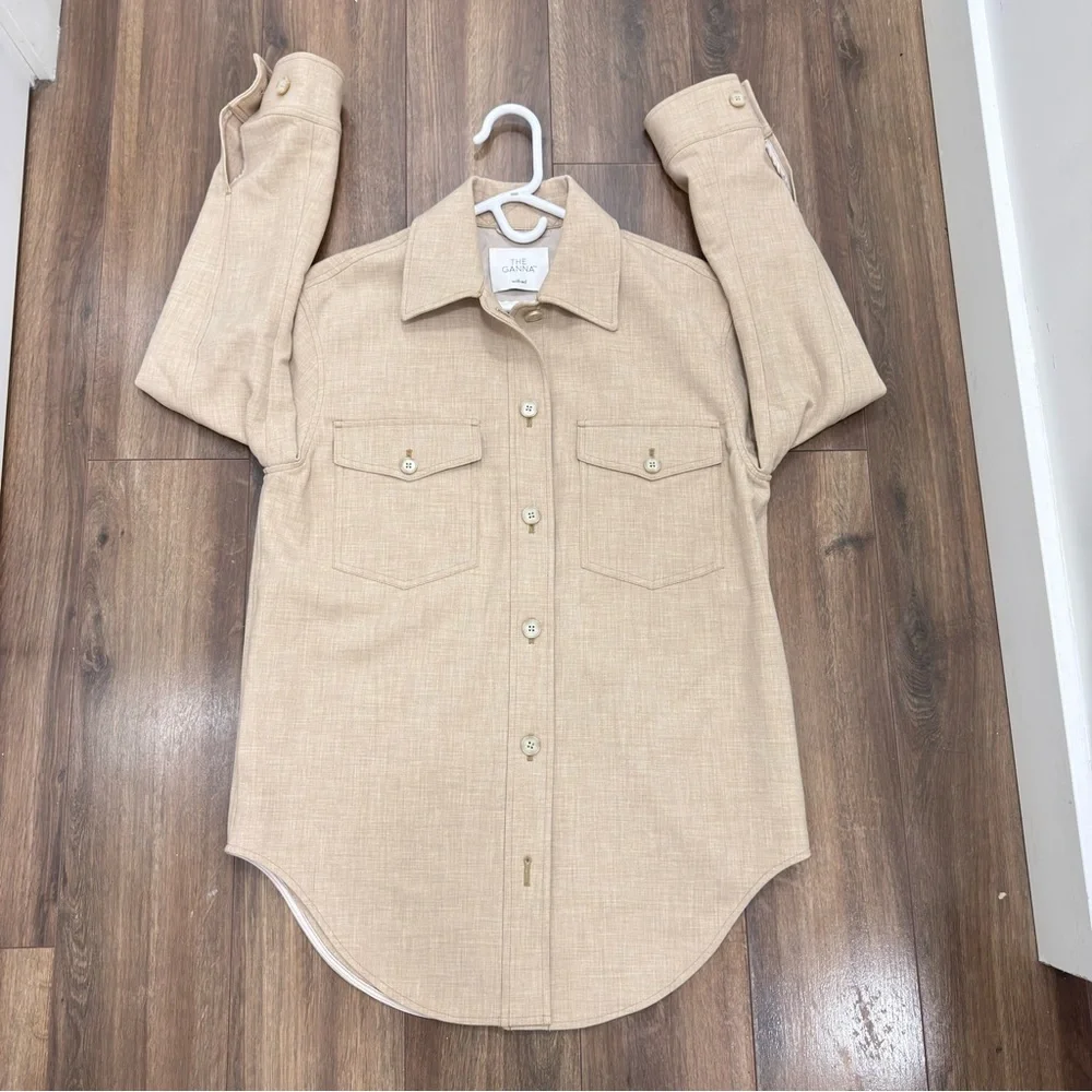 Aritzia Wilfred the Ganna shirt Jacket women’s oversized S - Picture 4 of 12